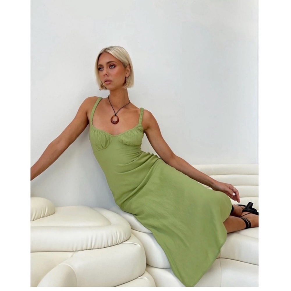 Princess Polly Georgia midi dress in green